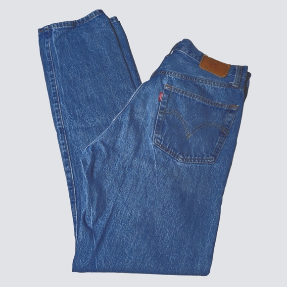 MEN'S Levis Premium Big E 501 Jeans Size W30 L32 (31)Medium Blue Wash Button Fly - Picture 14 of 16